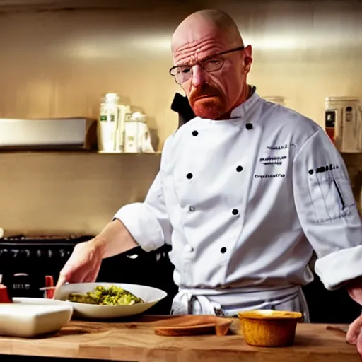 Image similar to Walter White as Chef Gordon Ramsey,