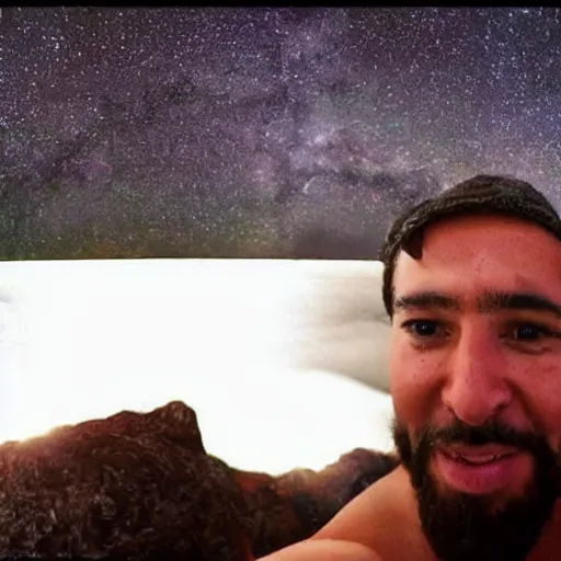 Image similar to the last selfie ever taken on earth