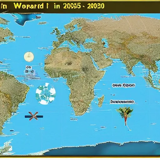 Prompt: map of the world in 2 0 5 0