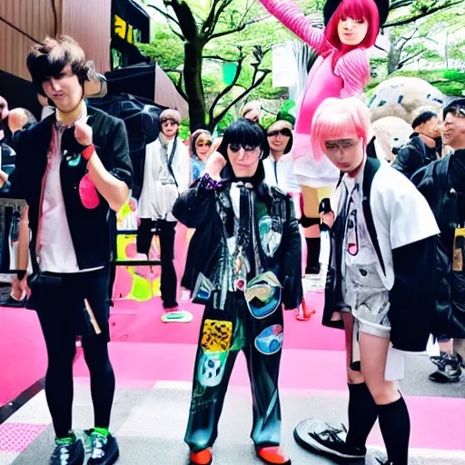 Image similar to kawaii martin shkreli at harajuku tokyo street fashion festival