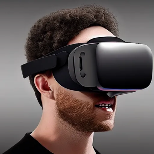 Image similar to next generation vr headset, futuristic