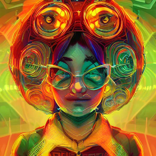 Image similar to skill magic geek inside matrix deepdream radiating a glowing aura stuff loot legends stylized digital illustration video game icon artstation lois van baarle, ilya kuvshinov, rossdraws,