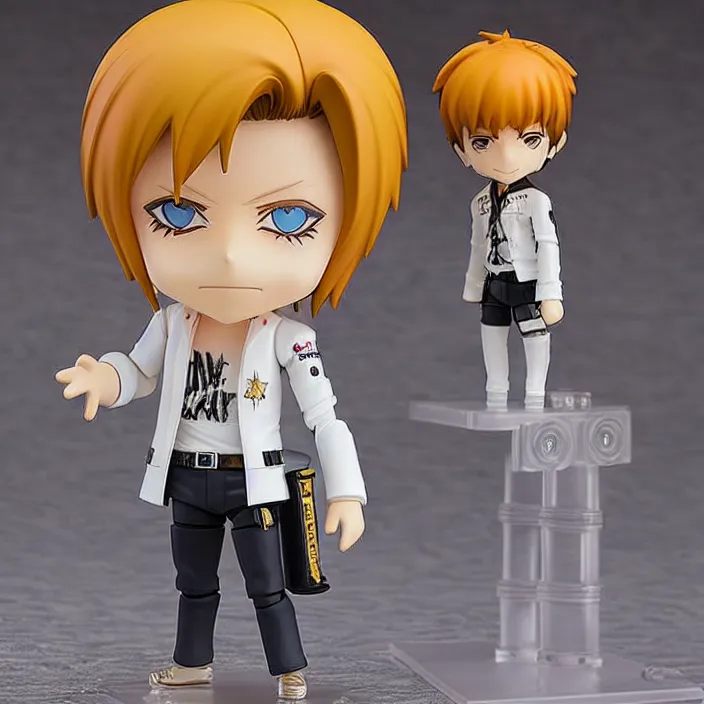 Prompt: nendoroid of david bowie, figurine, detailed product photo