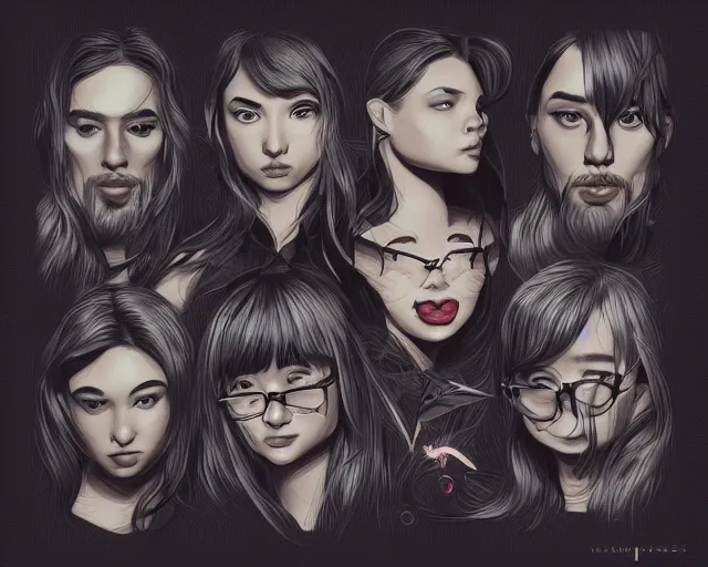 Image similar to who we are, a simple vector based illustration, by ross tran, artgerm, surrealism