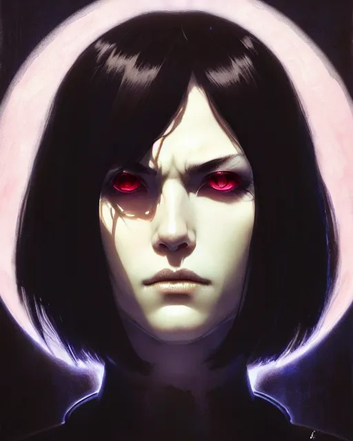 Prompt: portrait hades game Thanatos Perfect face, fine details. by Ilya Kuvshinov katsuhiro otomo ghost-in-the-shell, magali villeneuve, artgerm, rutkowski, WLOP Jeremy Lipkin and Giuseppe Dangelico Pino and Michael Garmash and Rob Rey