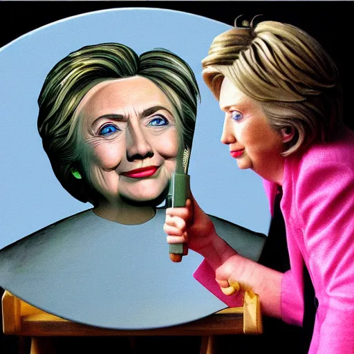 Image similar to how to model hillary clinton blender tutorial, 2 0 0 2 playstation, painted by william blake