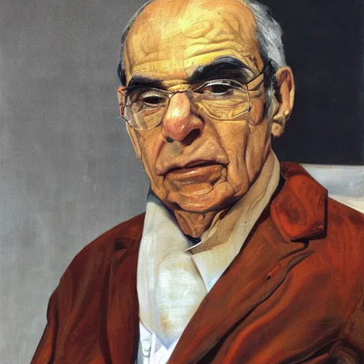 Image similar to portrait of durao barroso, painting by paula rego, high detail, high resolution