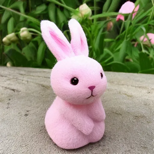 Prompt: “cute pink rabbit”