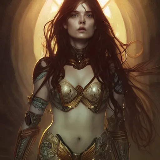 Image similar to Melina from elden ring by Stanley Artgerm Lau, greg rutkowski, thomas kindkade, alphonse mucha, loish, norman Rockwel