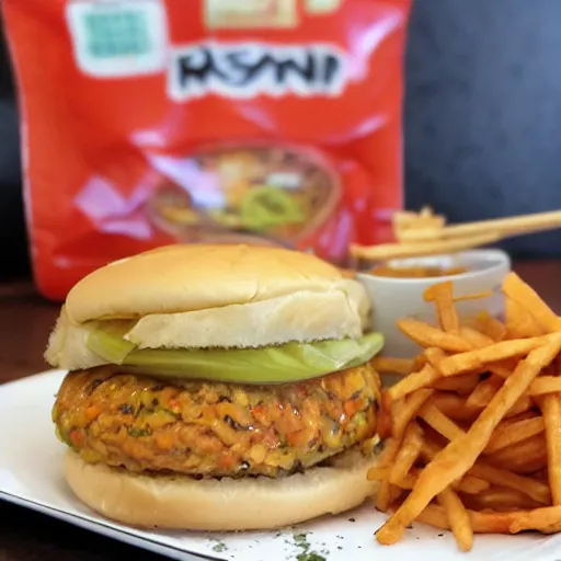 Prompt: ramen cheeseburger foodporn yelp