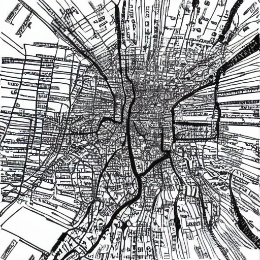 Image similar to a sharpie drawing of every road in the world, cartography, 2 0 2 2