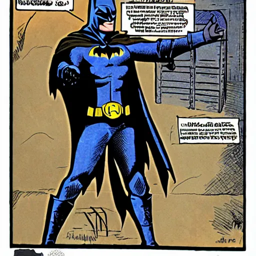 Image similar to medieval batman stopping crime