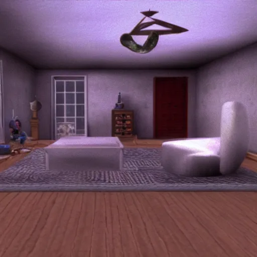 Image similar to a still of paranormal activity, 1 9 9 8 ocarina of time graphics nintendo 6 4 visuals aesthetic