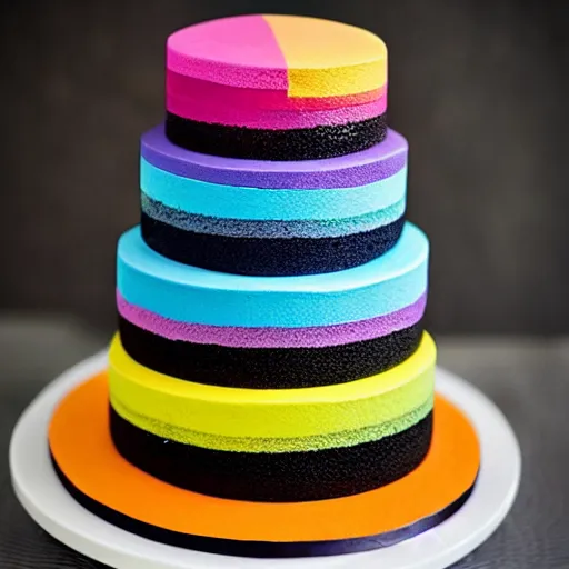 Image similar to minimalist cake colorful by amaury guichon