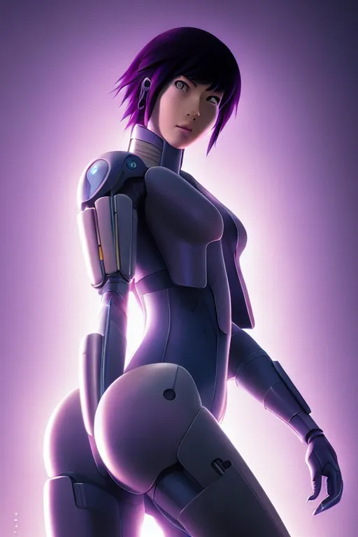 Image similar to weta disney pixar movie still portrait photo of ghost in the shell anime : : as motoko kusanagi by pixar : : by ilya kuvshinov, rossdraws, artgerm, maxim cover, octane render, 3 d, volumetric lighting, anti aliasing, raytracing : :