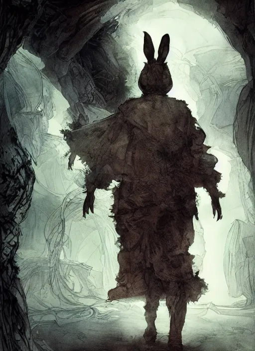 Image similar to portrait, the rabbit hole leading to Wonderland, watercolor, dramatic lighting, cinematic, establishing shot, extremely high detail, foto realistic, cinematic lighting, pen and ink, intricate line drawings, by Yoshitaka Amano, Ruan Jia, Kentaro Miura, Artgerm, post processed, concept art, artstation, matte painting, style by eddie mendoza, raphael lacoste, alex ross