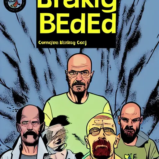 Prompt: Breaking bad comic book