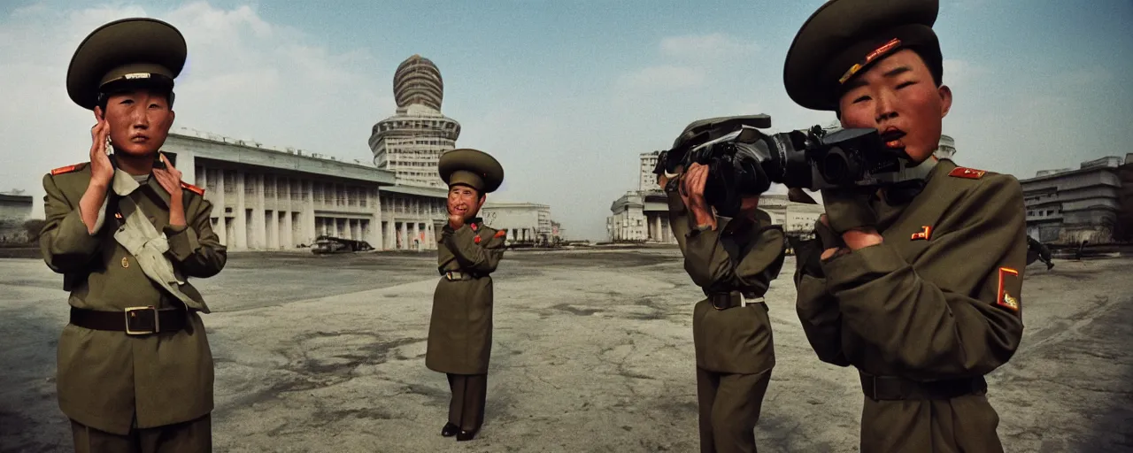 Image similar to north korea, national geographic, canon 5 0 mm, cinematic lighting, photography, retro, film, kodachrome