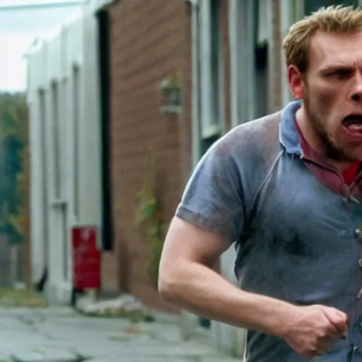 Image similar to Live Action Still of Jerma in Shaun of the Dead, real life, hyperrealistic, ultra realistic, realistic, highly detailed, epic, HD quality, 8k resolution, body and headshot, film still