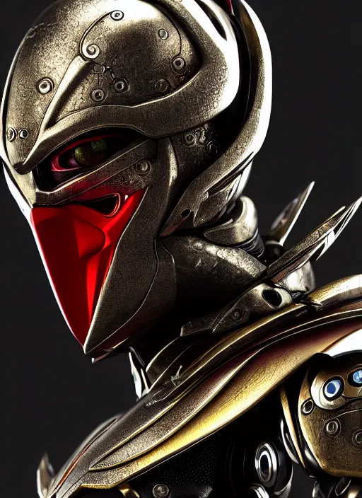 Image similar to japan kamen rider with oval eyes, intricate detail, royo, whealan, giger, klimt, hd, octane render, unreal engine,