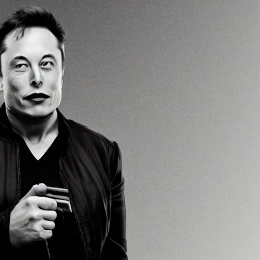 Image similar to elon musk with a byonic eye