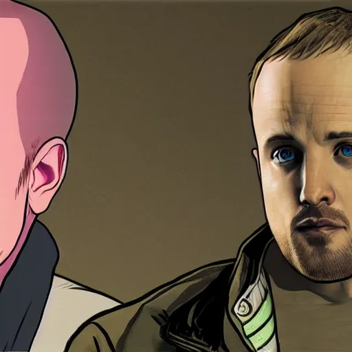 Prompt: Jesse Pinkman cover art, GTA