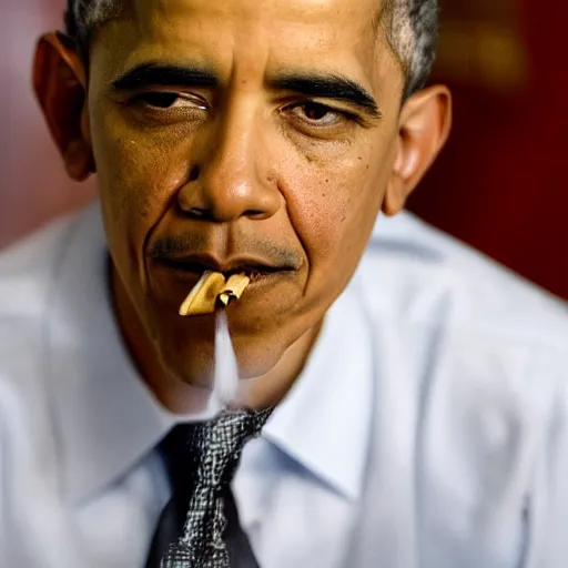 Image similar to obama smoking a blunt
