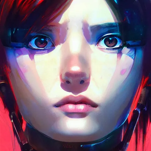 Image similar to A beautiful cyborg woman || ANIME, fine-face, realistic shaded perfect face, fine details. Anime. realistic shaded lighting poster by Ilya Kuvshinov katsuhiro otomo ghost-in-the-shell, magali villeneuve, artgerm, Jeremy Lipkin and Michael Garmash and Rob Rey