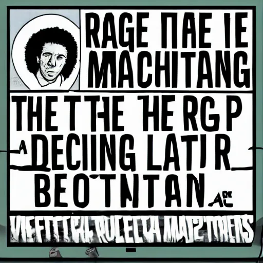 Image similar to rage against the machine learning