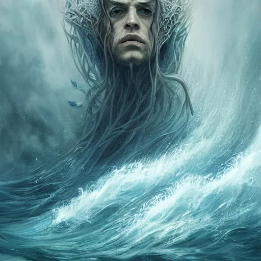 Prompt: lord of the ocean, artstation hall of fame gallery, editors choice, #1 digital painting of all time, most beautiful image ever created, emotionally evocative, greatest art ever made, lifetime achievement magnum opus masterpiece, the most amazing breathtaking image with the deepest message ever painted, a thing of beauty beyond imagination or words