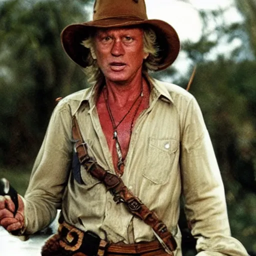 Prompt: crocodile dundee leaked photo