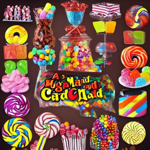 Image similar to a world mad out of candy