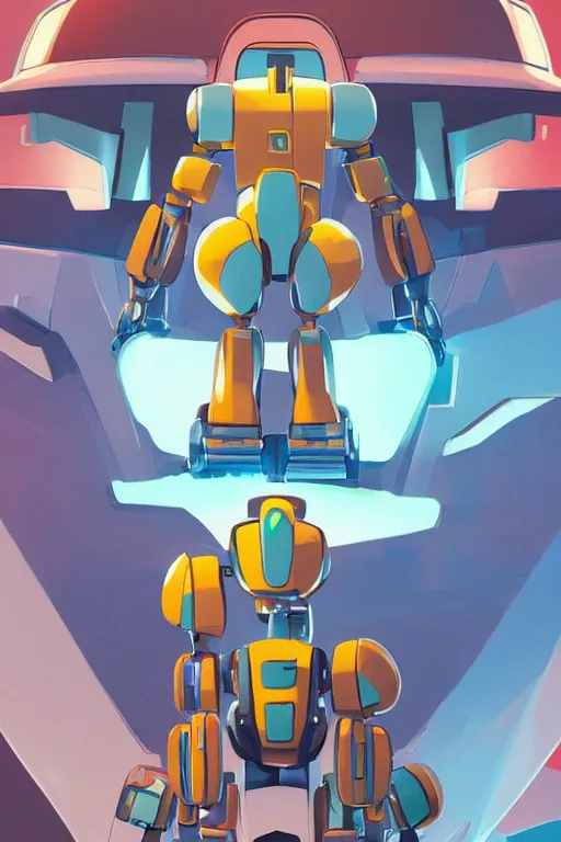 Image similar to metabots medabots medarotto medarot robot minimalist comics, behance hd by jesper ejsing, by rhads, makoto shinkai and lois van baarle, ilya kuvshinov, rossdraws global illumination ray tracing hdr radiating a glowing aura