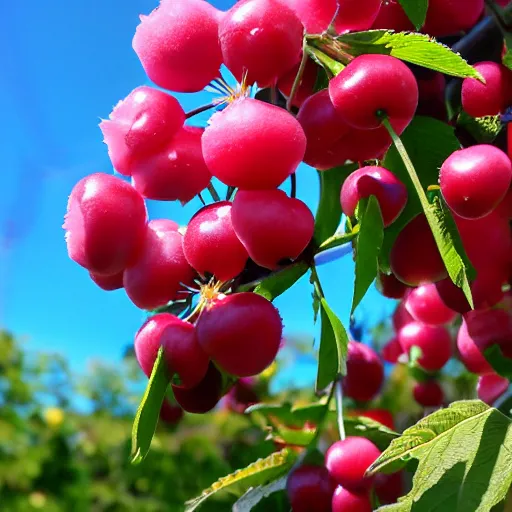 Image similar to cherries blossoms catching the sun