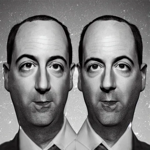 Image similar to tony hale double exposure head of kale