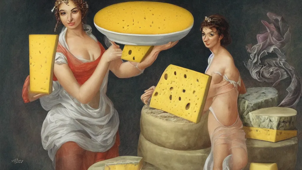 Image similar to the goddess of cheese