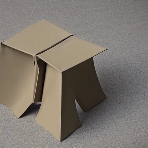 Image similar to the origami stool by tadao ando