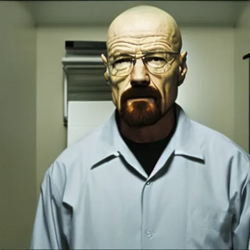 Image similar to Walter White trapped in the backrooms