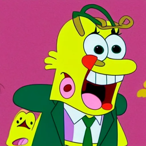 Prompt: Mads Mikkelsen as Spongebob Squarepants, Krusty Krabs, Animated, in focus, colorful, hyper realistic