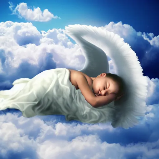 baby angel sleeping