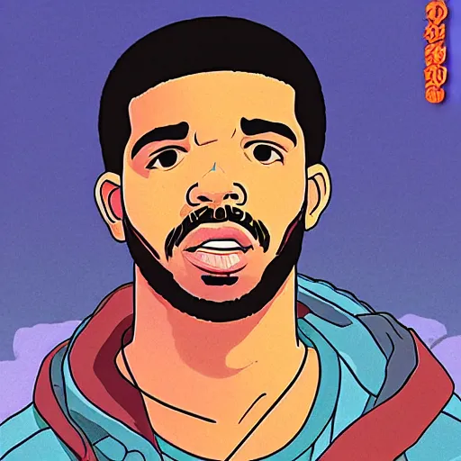 rapper drake, in the style of studio ghibli, studio | Stable Diffusion