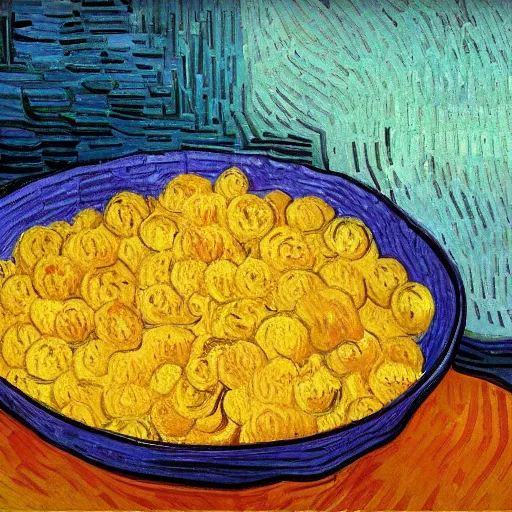 Prompt: a bowl of cereal by vincent van gogh, digital art, trending on artstation