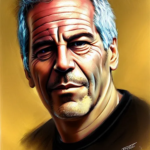 Image similar to Portrait of Jeffrey Epstein made by stanly artgerm lau, wlop, rossdraws, james jean, andrei riabovitchev ,marc simonetti