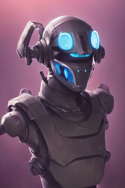 Image similar to epic mask helmet robot ninja portrait stylized as fornite style game design fanart by concept artist gervasio canda, behance hd by jesper ejsing, by rhads, makoto shinkai and lois van baarle, ilya kuvshinov, rossdraws global illumination radiating a glowing aura global illumination ray tracing hdr render in unreal engine 5