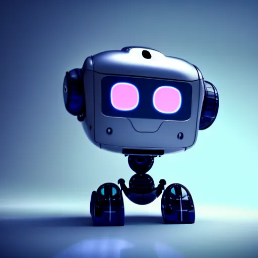 Image similar to a cute little robot. super realistic 8 k render of a elegant, cinematic composition