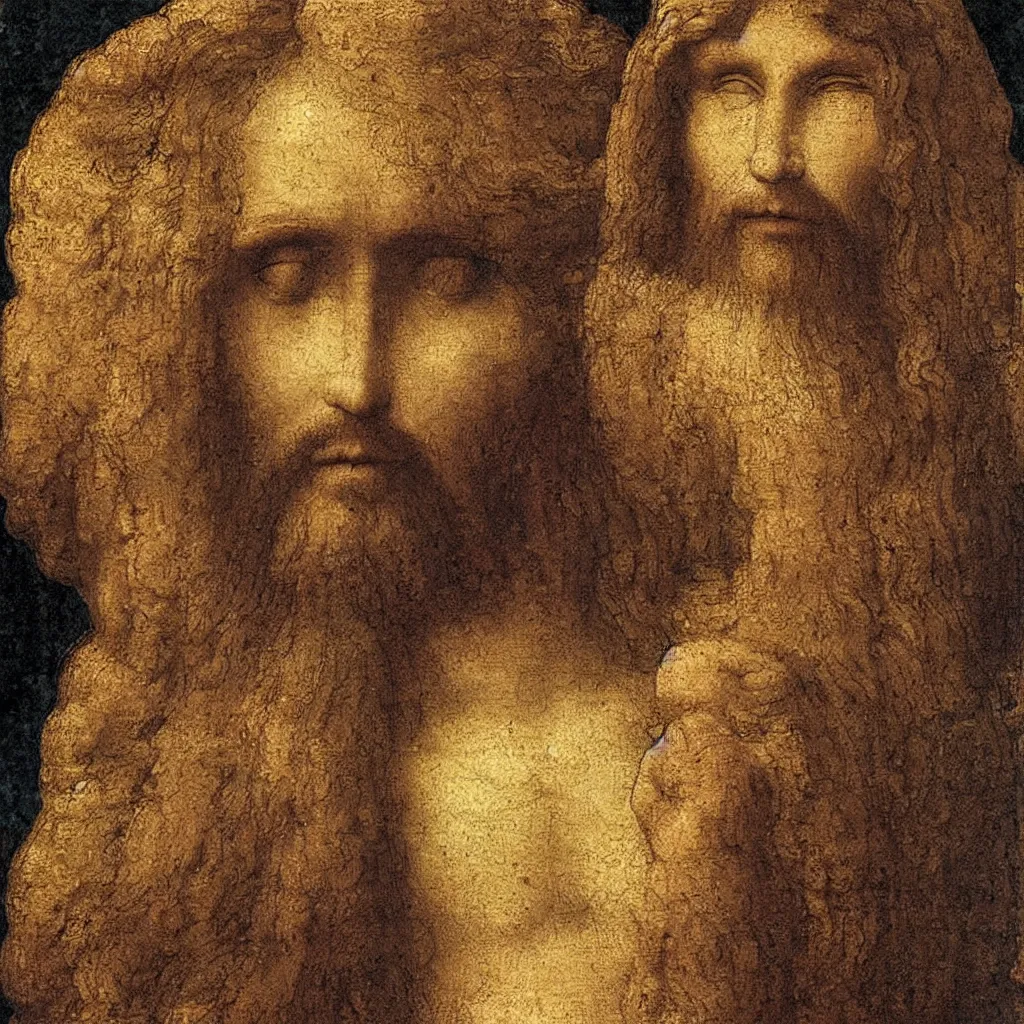 Image similar to jesus christ as imagined by leonardo da vinci