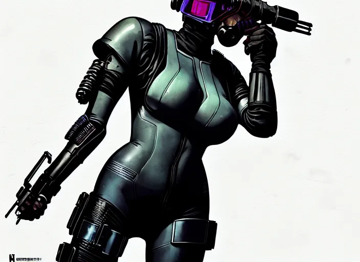 Image similar to cyberpunk riot police squad. portrait by stonehouse and mœbius and will eisner and gil elvgren and pixar. character design. realistic proportions. cyberpunk 2 0 7 7 character art, blade runner 2 0 4 9 concept art. cel shading. attractive face. thick lines. the team. diverse characters. shadowrun. artstationhq.