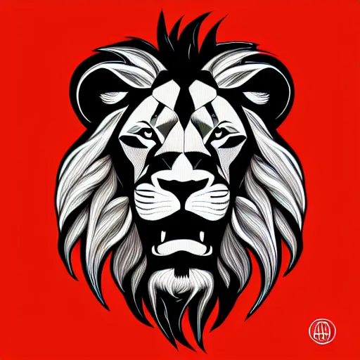 Image similar to digital art logo, lion, by James Jean and by artgerm , ultradetailed, trending on artstation,