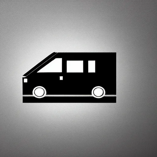 Image similar to minimal professional logo featuring a white and black cute thor chateau motorhome camper!, highway, mountains and sunset!!, everything enclosed in a circle, happy, professional colorful simple logo