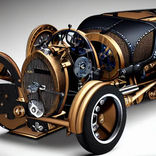 Image similar to steampunk Bugatti